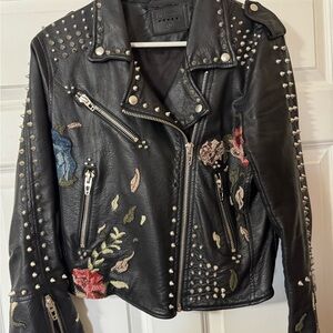 Blank NYC Black Leather Jacket with Sleek Design